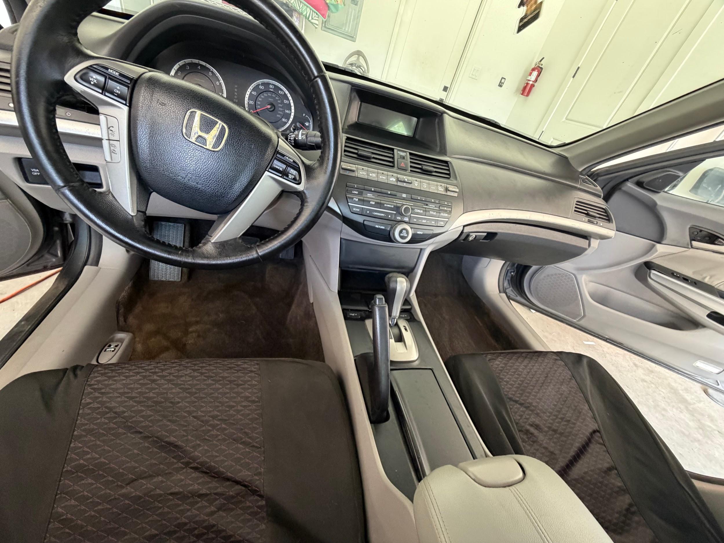Honda Accord cockpit and carpet clean after interior detailing